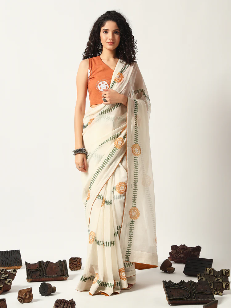 Pallavika Chanderi Saree